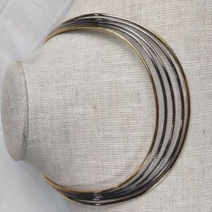 Two-Tone Torque/Collar Necklace